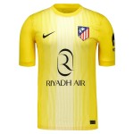 Günstige Fußballtrikots Atlético Madrid Torwart Kinder 2025-26 Gelbe Kurzarm